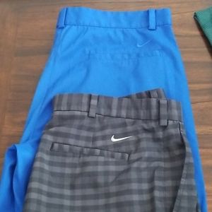 2 Pairs Nike Golf Shorts Size 36